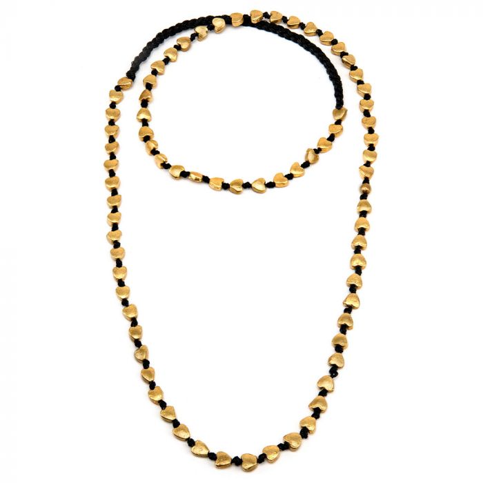 COLLANA MACRAME' CUORI