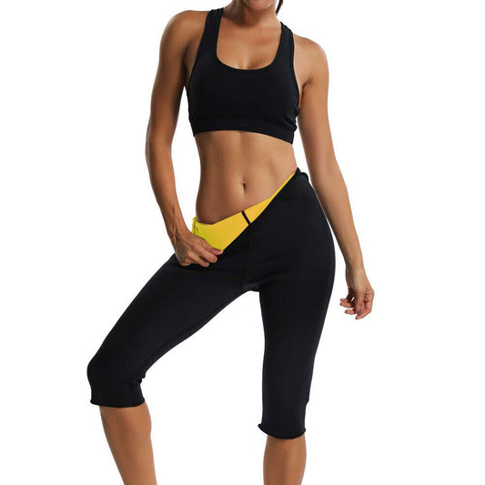 Top e pantalone fitness sweat shapers palestra neotex pancia piatta perdi peso