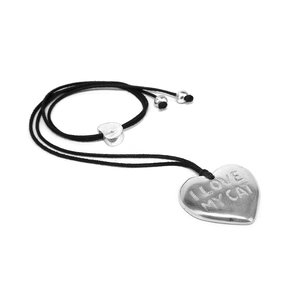 PENDENTE CUORE I LOVE MY CAT