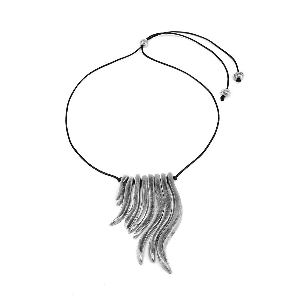 Tuscany Silver Collana con pendente medaglia piccolo angelo su