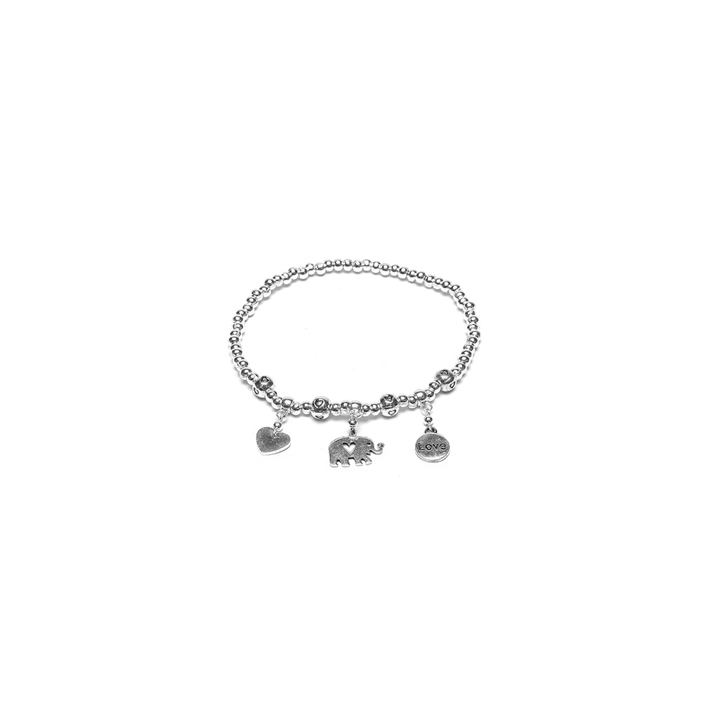 BRACCIALE ELASTICO CHARMS LOVE ELEFANTE