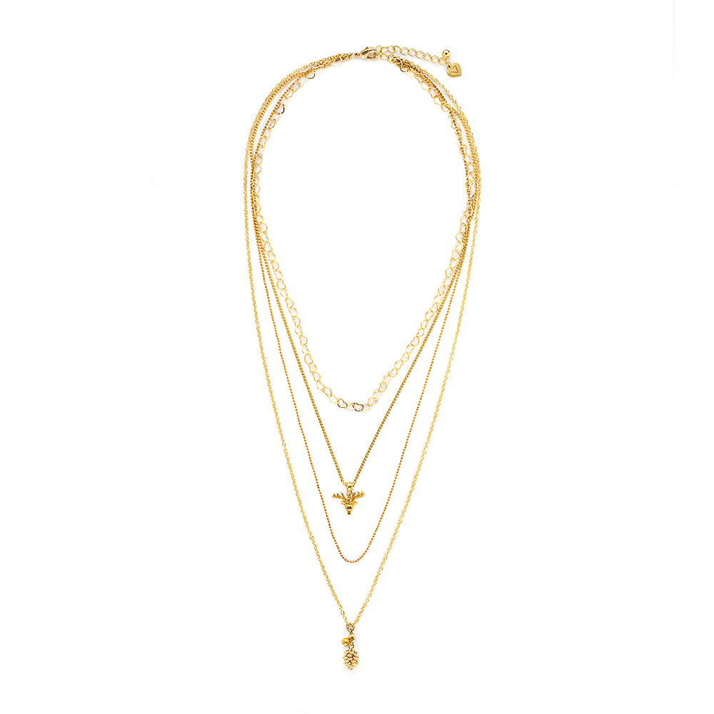 COLLANA 4 CATENE CERVO