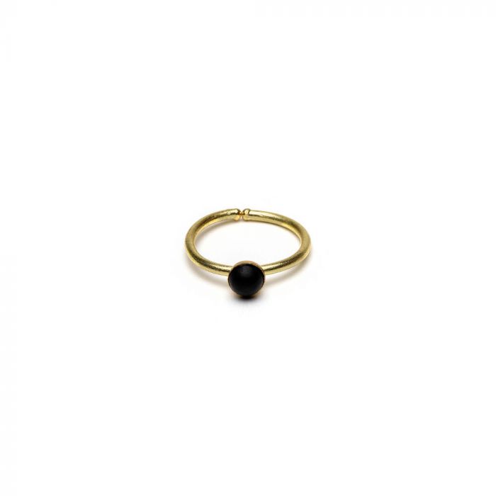 ANELLO CABOCHON BLACK