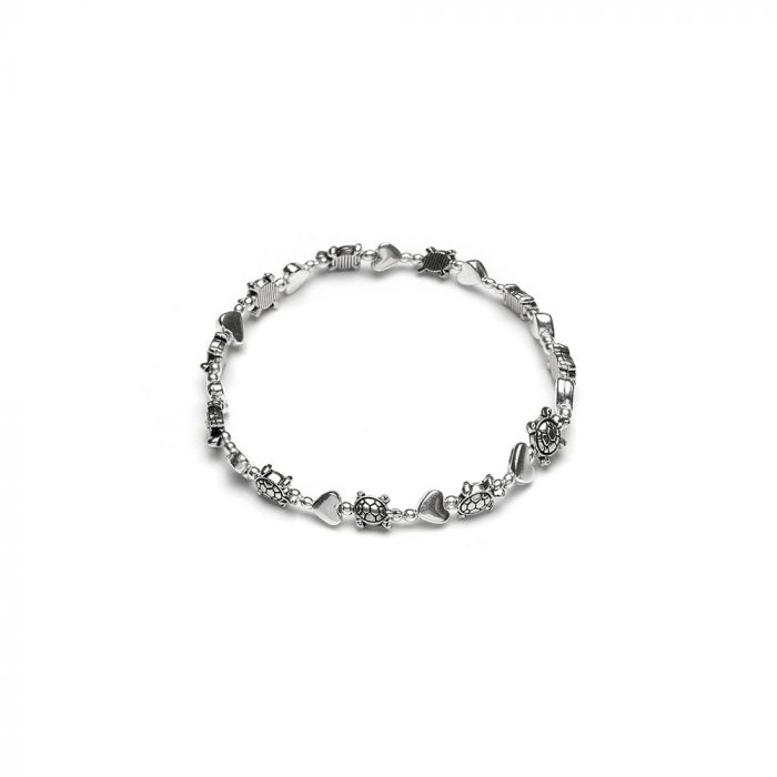 BRACCIALE ELASTICO TARTARUGHE/CUORI