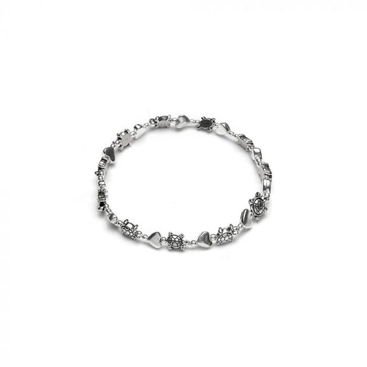 BRACCIALE ELASTICO TARTARUGHE/CUORI