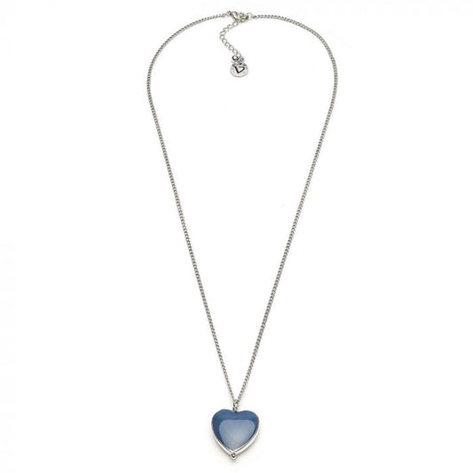 PENDENTE CUORE GRANDE DENIM
