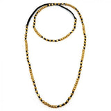 COLLANA MACRAME' SFERE/DIAMANTI