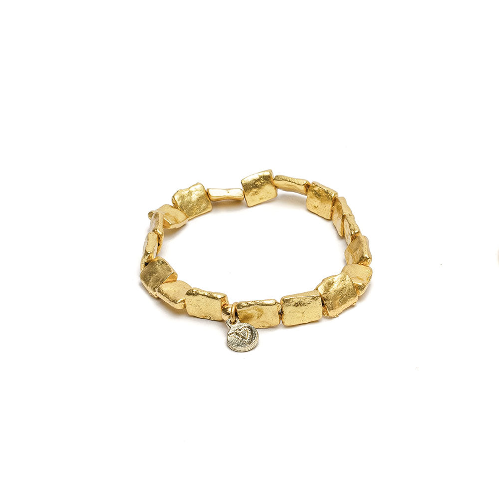 BRACCIALE ELASTICO RETTANGOLI BATTUTI