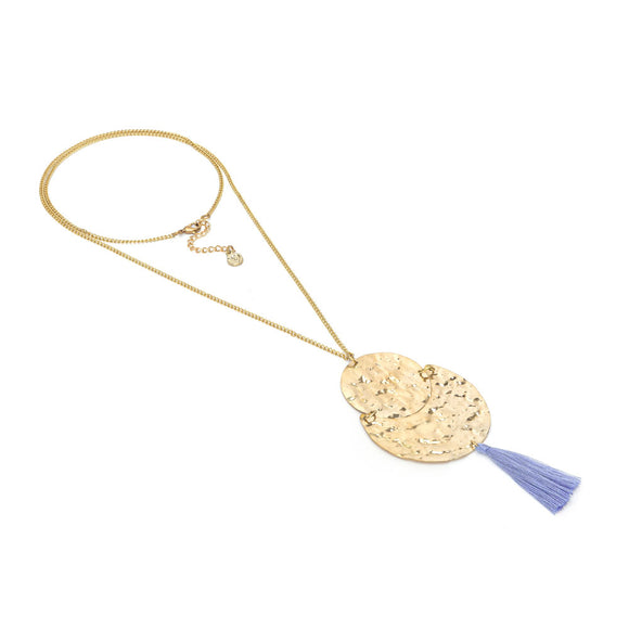 COLLANA TASSEL CON PLACCA