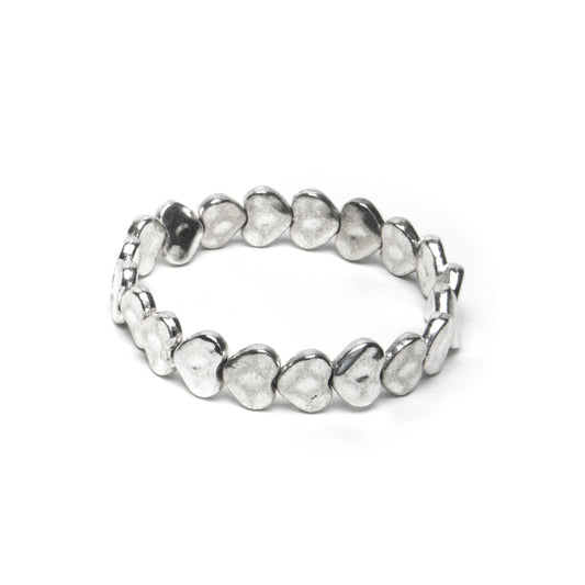 BRACCIALE ELASTICO CUORI BATTUTI