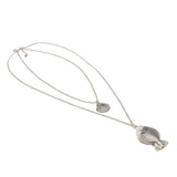 COLLANA 2 CATENE CONCHIGLIA/PESCE