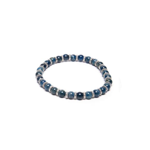 BRACCIALE ELASTICO PIETRE BLU MEDIE