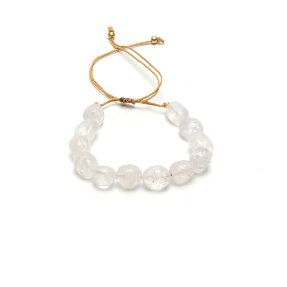 BRACCIALE REGOLABILE CRISTALLO DI ROCCA