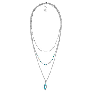 COLLANA 3 CATENE GOCCIA