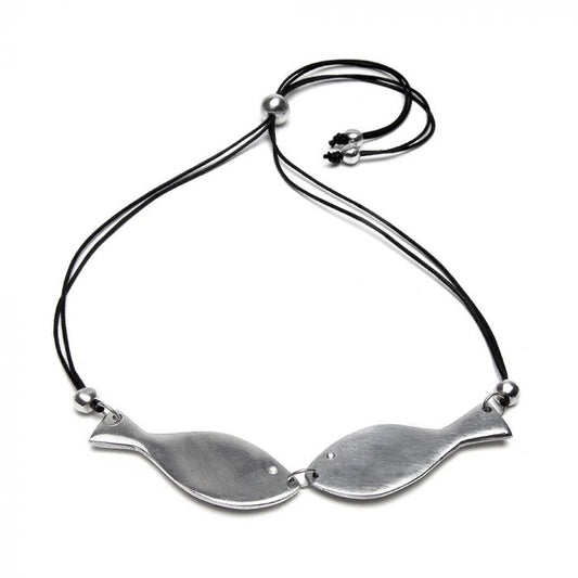 COLLANA FILO 2 PESCI