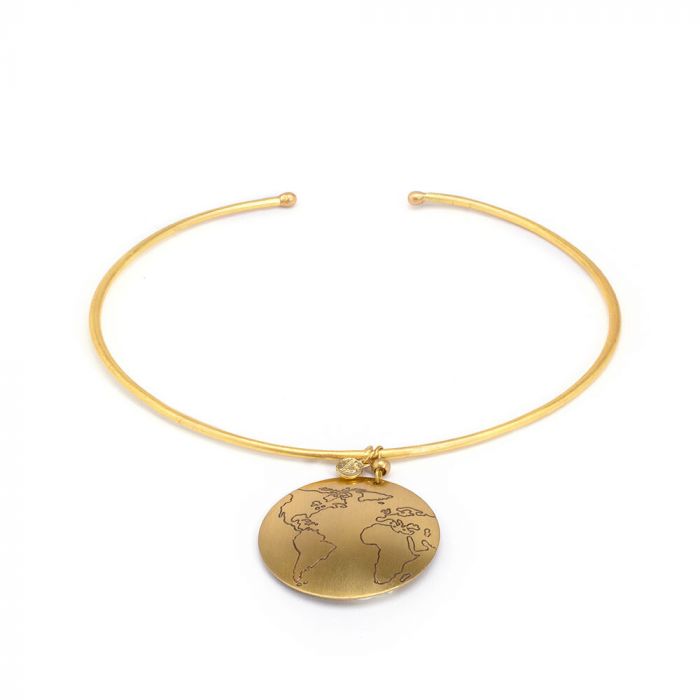 COLLANA PLACCA MAPPA