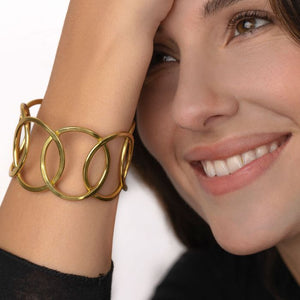 BRACCIALE FASCIA DESIGN CERCHI