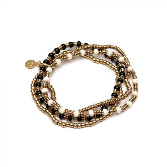 BRACCIALE ELASTICO 4 FILI MIX
