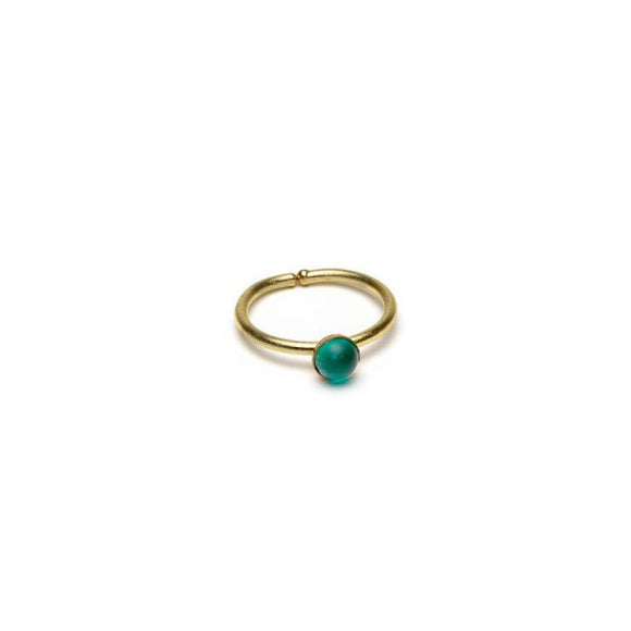 ANELLO CABOCHON TEAL