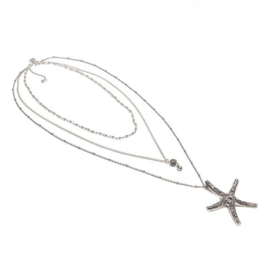 COLLANA 3 CATENE STELLA MARINA