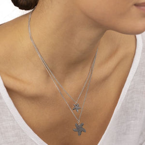 COLLANA 2 CATENE STELLE MARINE