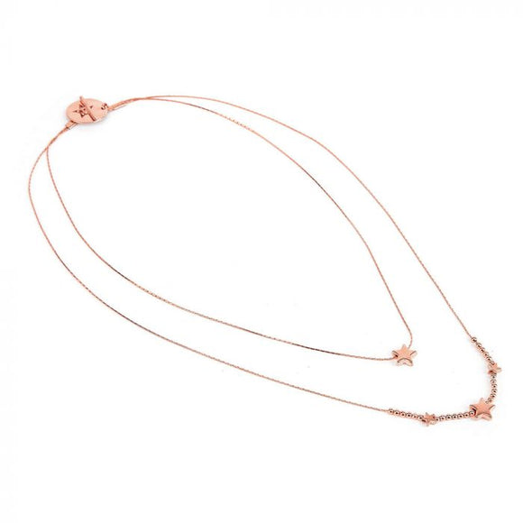 COLLANA 2 MICRO CATENE STELLE