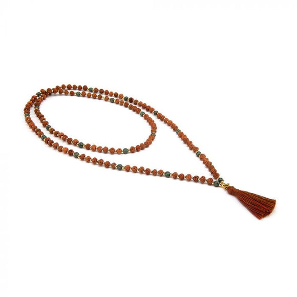 COLLANA SEMI DI RUDRAKSHA