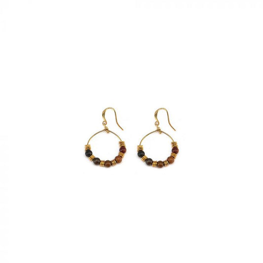 ORECCHINI MINI CERCHIO SFERE